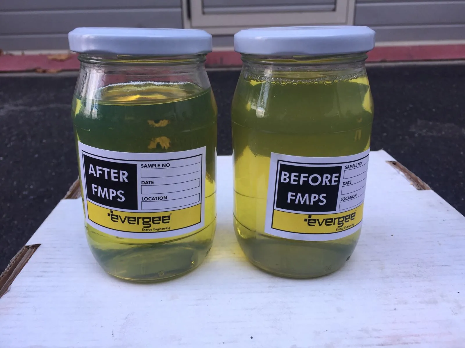 FMPS system before and after